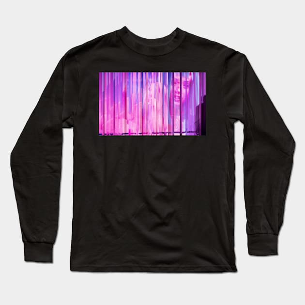 Cyber Joi Purple Long Sleeve T-Shirt by Bespired